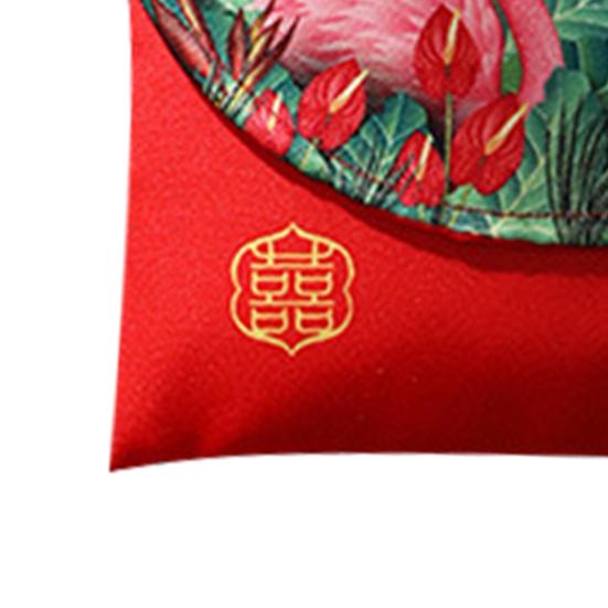 Geantă tradițională pentru bani norocos, reutilizabilă, din mătase artificială, cu atingere festivă, plic roșu de Anul Nou pentru ziua de naștere