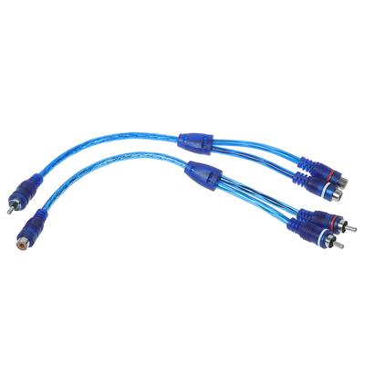 Auto MP3 Audio Cinch Y Splitter Kabel Adapterkabel Konverter Für Auto Aux Verstärker