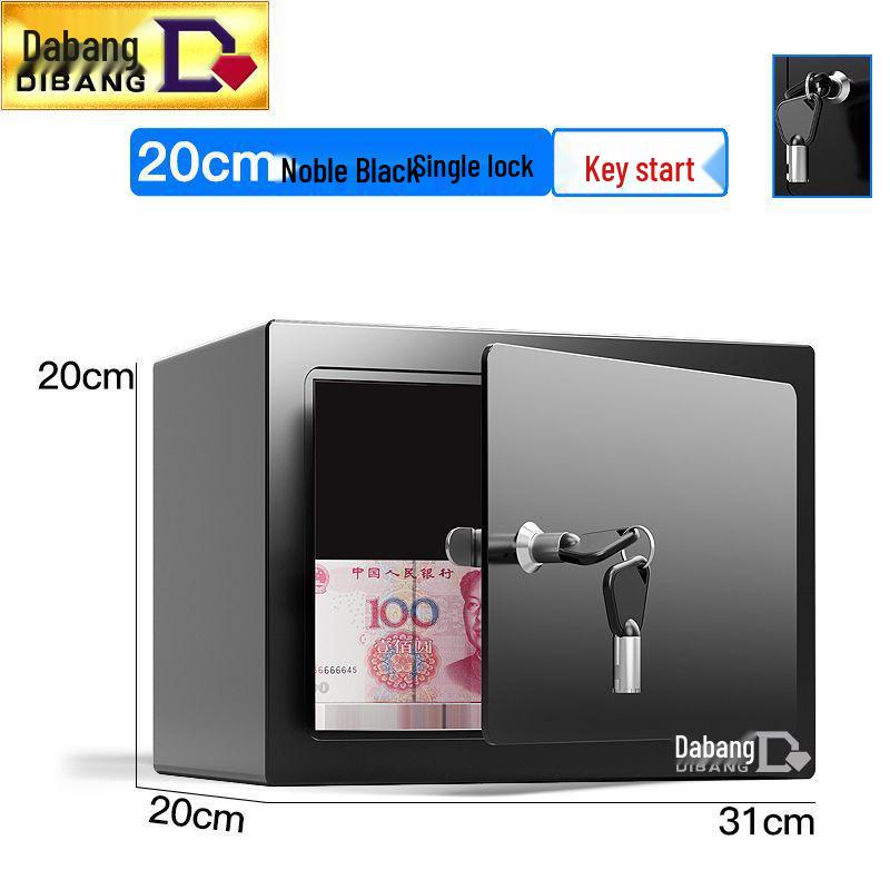 Secure Small Office/Home Steel Anti-Theft Safe with Mechanical Key Lock for the Elderly