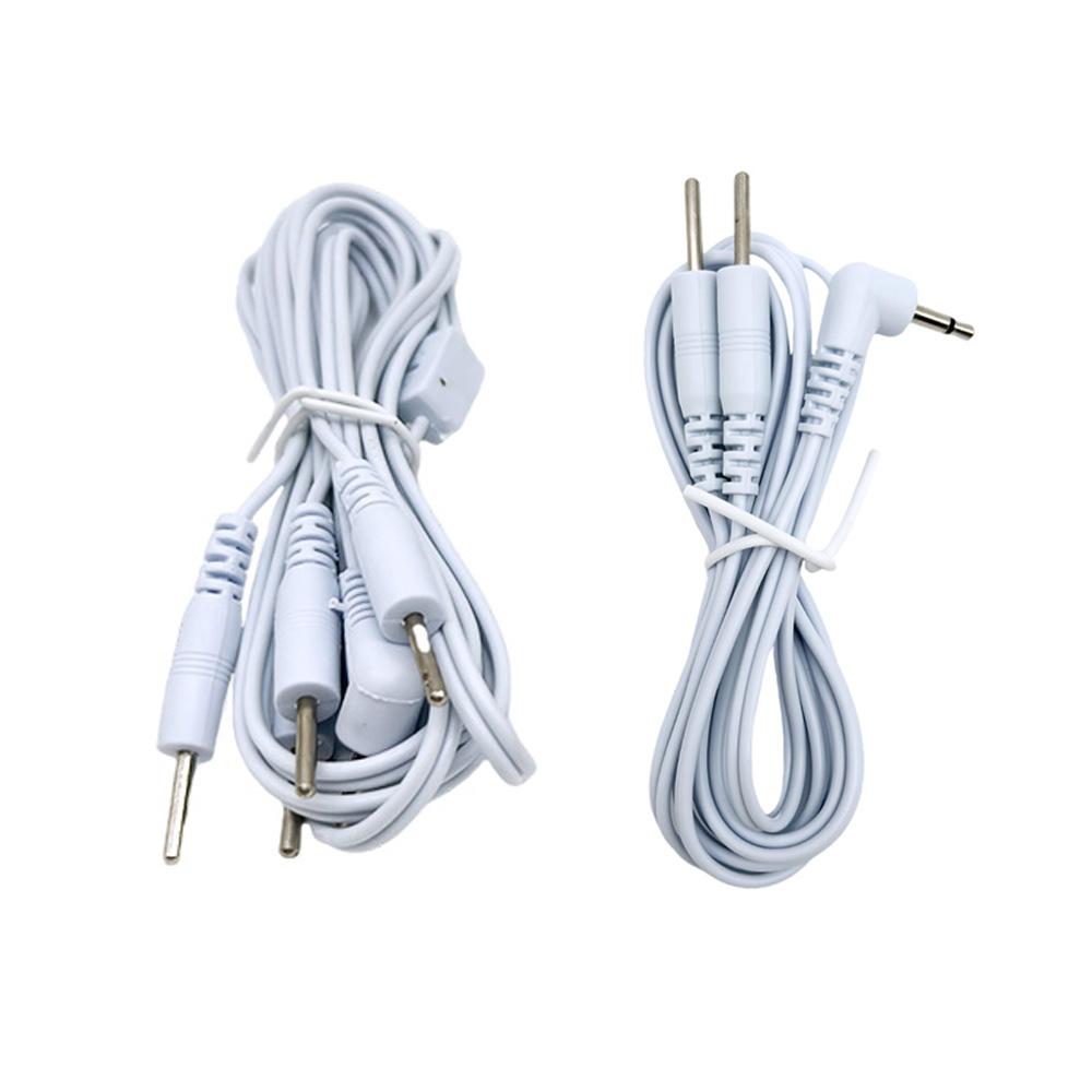 Elektrodenkabel Leitfähiges Kabel Knopf-Typ für Elektrischen EMS Muskelstimulator Anschlusskabel Gesundheit TENS Gerät Körpermassagegerät