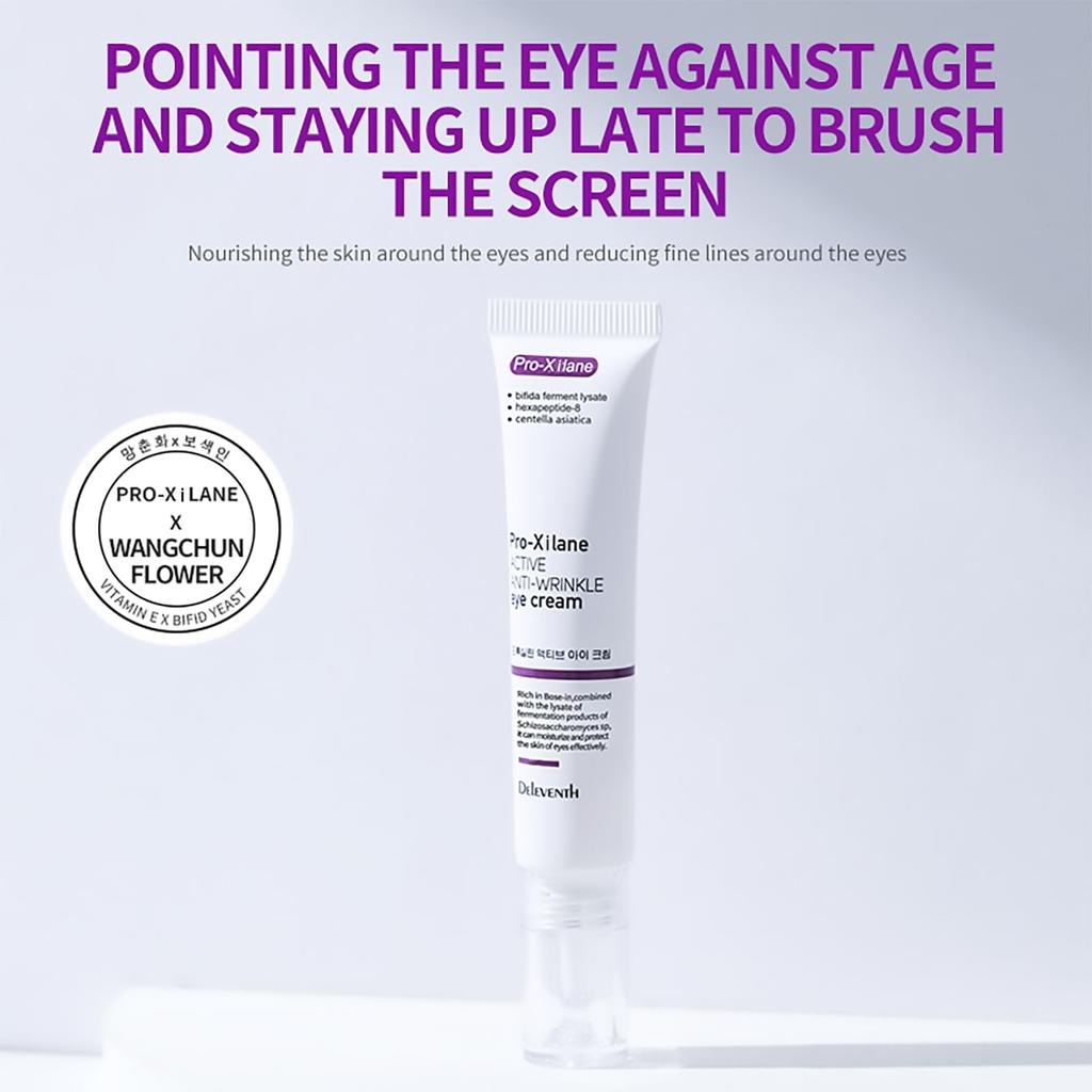 DEleventh Korean Brand Refresh Wrinkle Care Eye Cream 20g Maintains erases fine reduces dark and puffiness for bright Pro-Xilane / youthfulness,