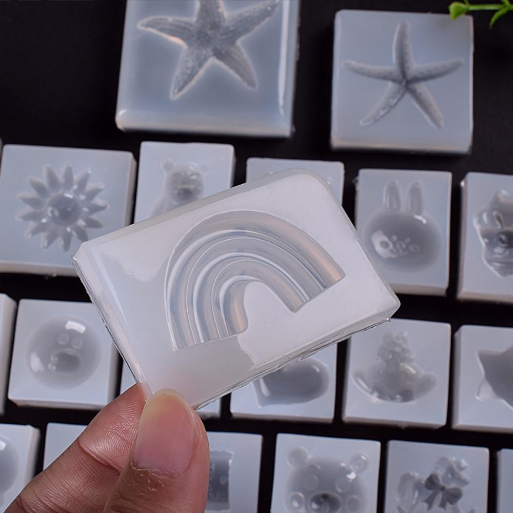 3D Cookie Cake Tray Silicone Mold Resin Drop Silicone Mold for DIY Party Dessert Muffin Biscuit Embossing Mould Box Christmas