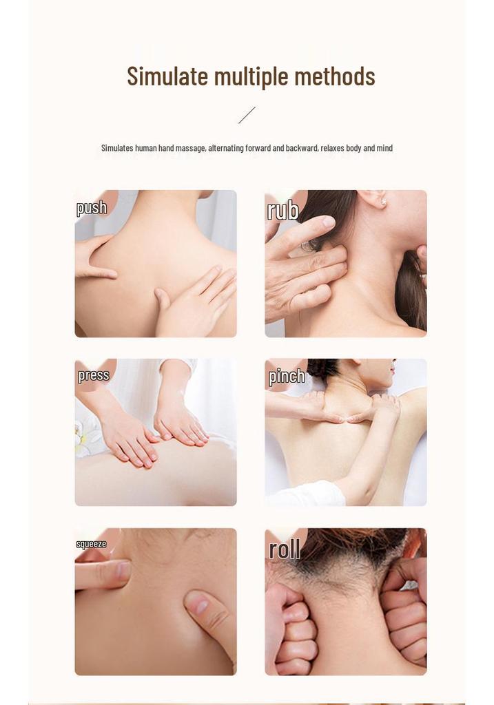 Multi-Functional Smart Cervical Spine Massager with Heating for Neck, Shoulder, Back, and Waist - Home Kneading Cushion