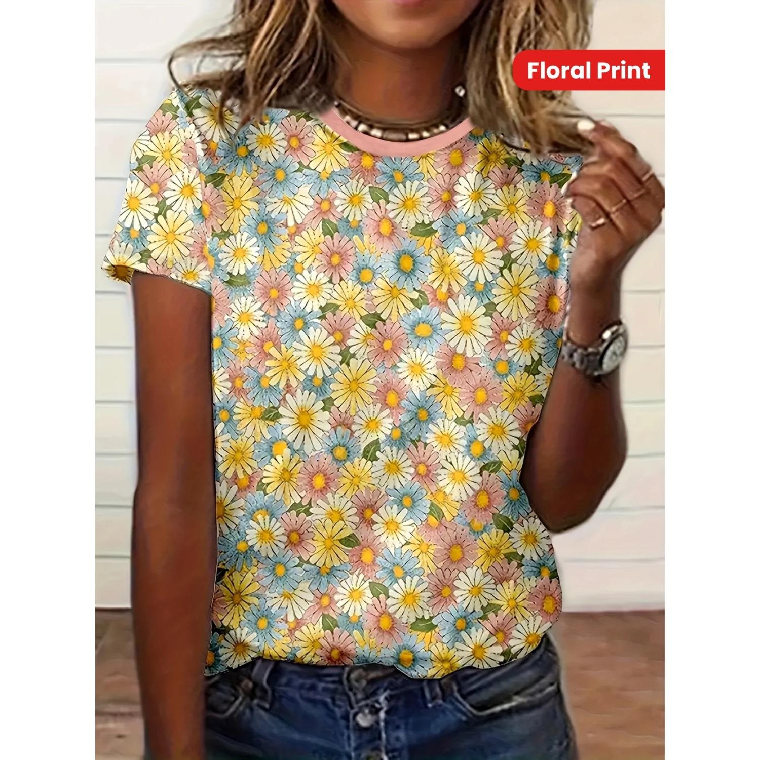 

Новая летняя женская футболка с 3D-принтом, женская футболка с круглым вырезом и короткими рукавами, уличный повседневный базовый топ 5XL