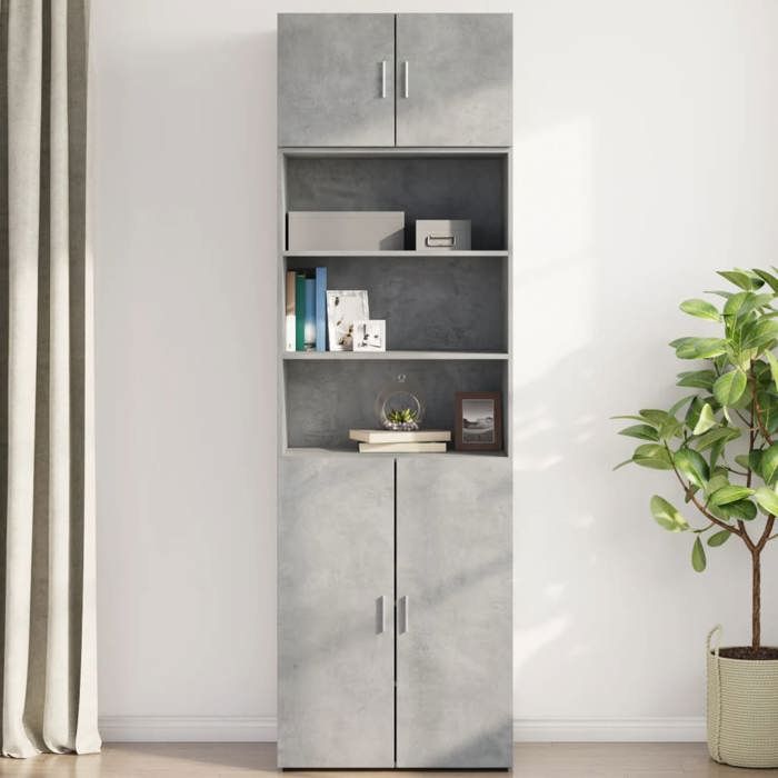 VidaXL Wall Cabinet Concrete Grey 70x42.5x40 Cm Engineered Wood 846120