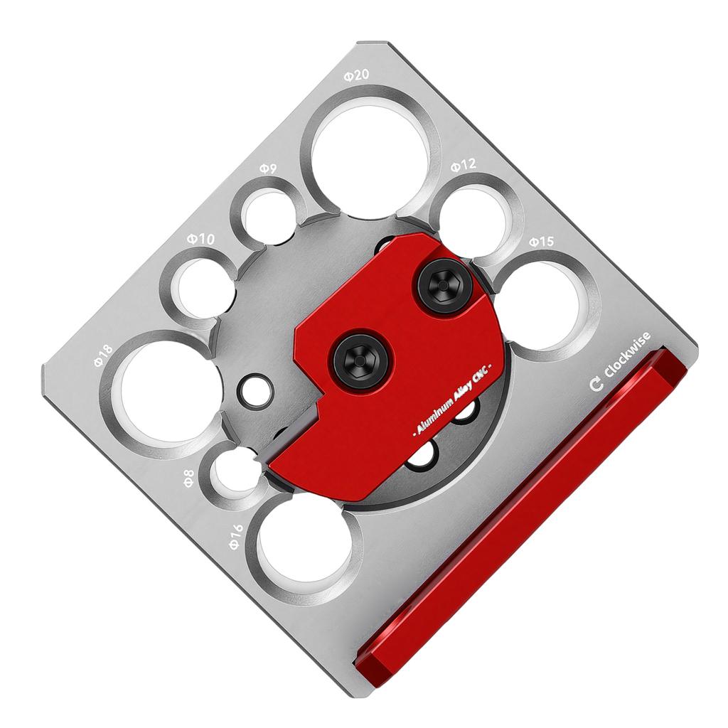 Dowel Maker Jig Kit Metric Adjustable Electric Drill Milling Cylindrical Woodworking Round Rod Auxiliary Tool 8 Holes 8