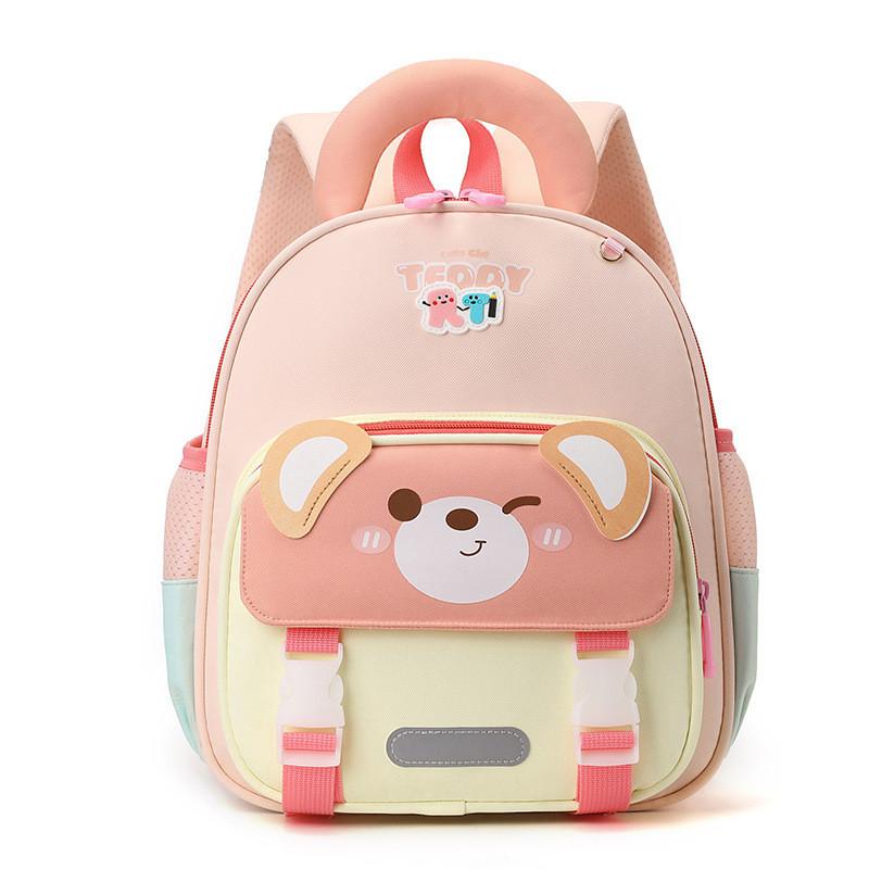 Toddler Kids Animal Cartoon Backpack With Comfortable Straps For Kindergarten And Play LightPink