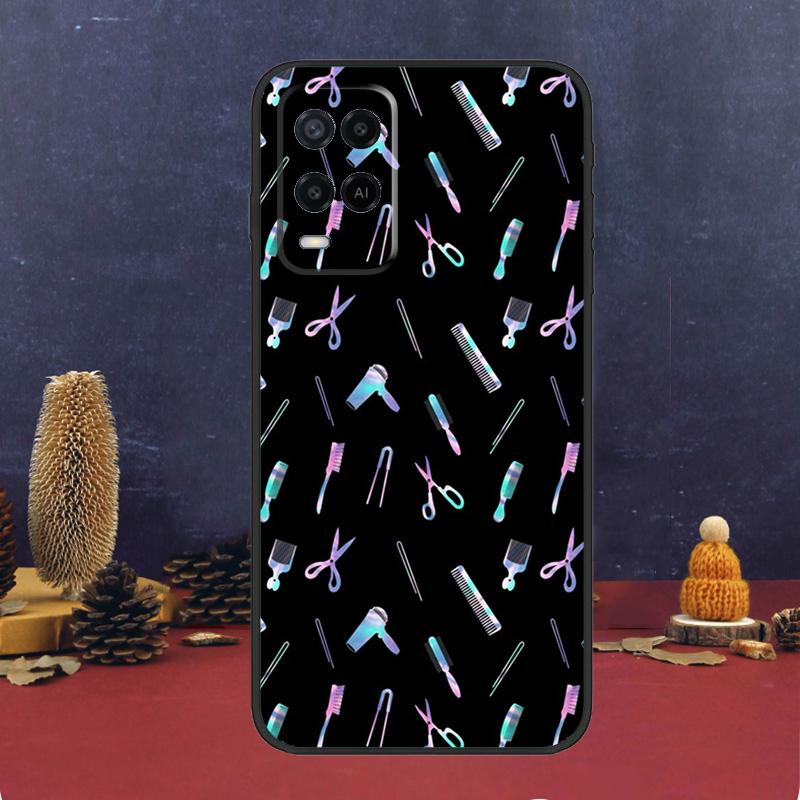 Barber Hair Stylist Case For Oppo A94 A74 A54 A15 A17 A57 A6 A5 Pro A16 A76 A96 A40 A60 A80 A18 A38 A58 A78 A98