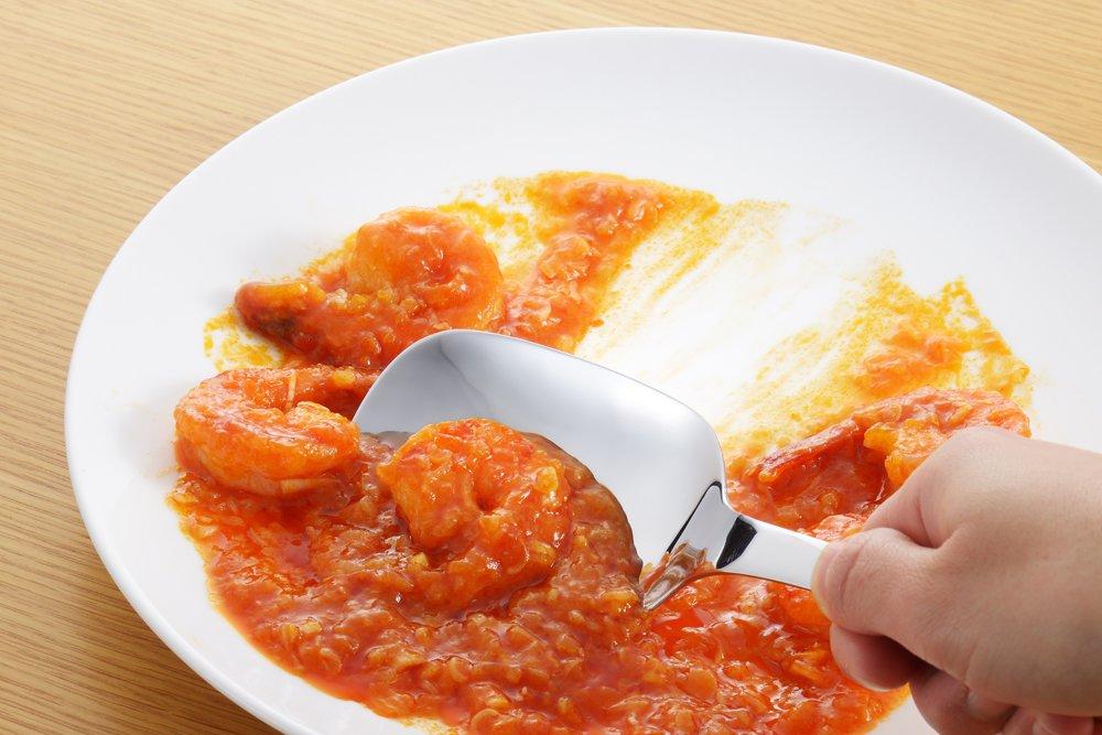 Yoshikawa Stainless Steel Made in Serving Item Number 3072014 Spoon, 21.6cm, Japan, Spoon,