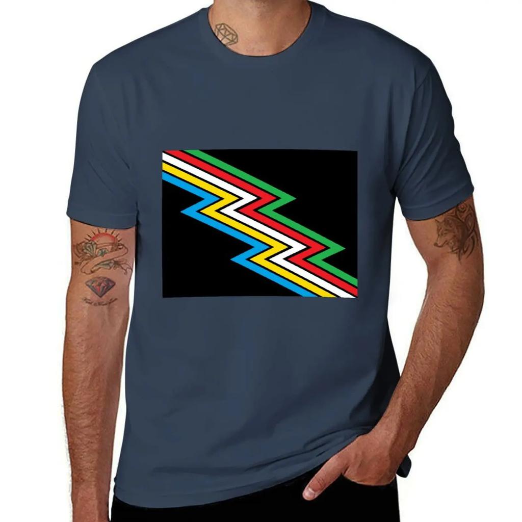 Disability Pride Flag T-Shirt Kawaii Clothes Anime Vintage Clothes Shirts Graphic Mens T Shirt Graphic