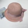Hat Female Sun Hat Versatile Straw Hat Upturned Edge Sweet Bow Vacation Sunscreen Hat Sun Hat Basin Hat Face Cover