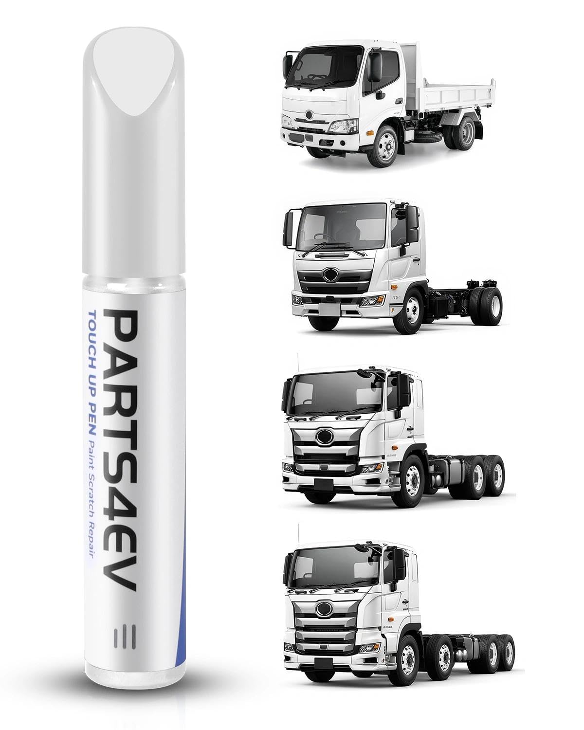 

PARTS4EV Hino Compatible 058 White Dedicated Pen Perfectly Reproduces Original Color Precisely Repairs Scratches and Chips (Hino) Touch-Up - -