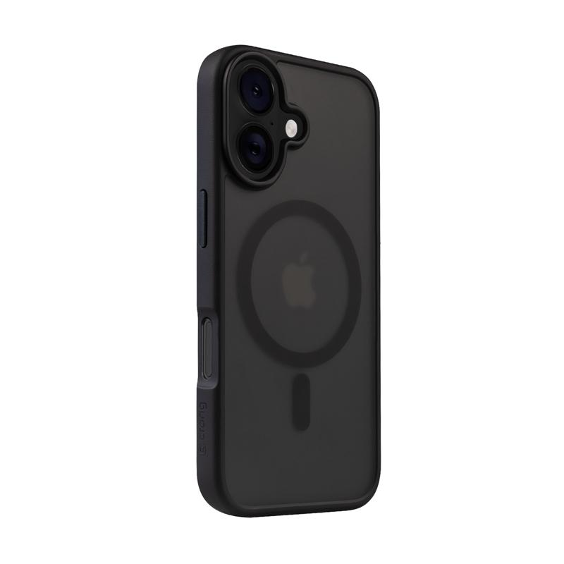 Crong Clear MAG Pro - iPhone 16 MagSafe Case (Black)