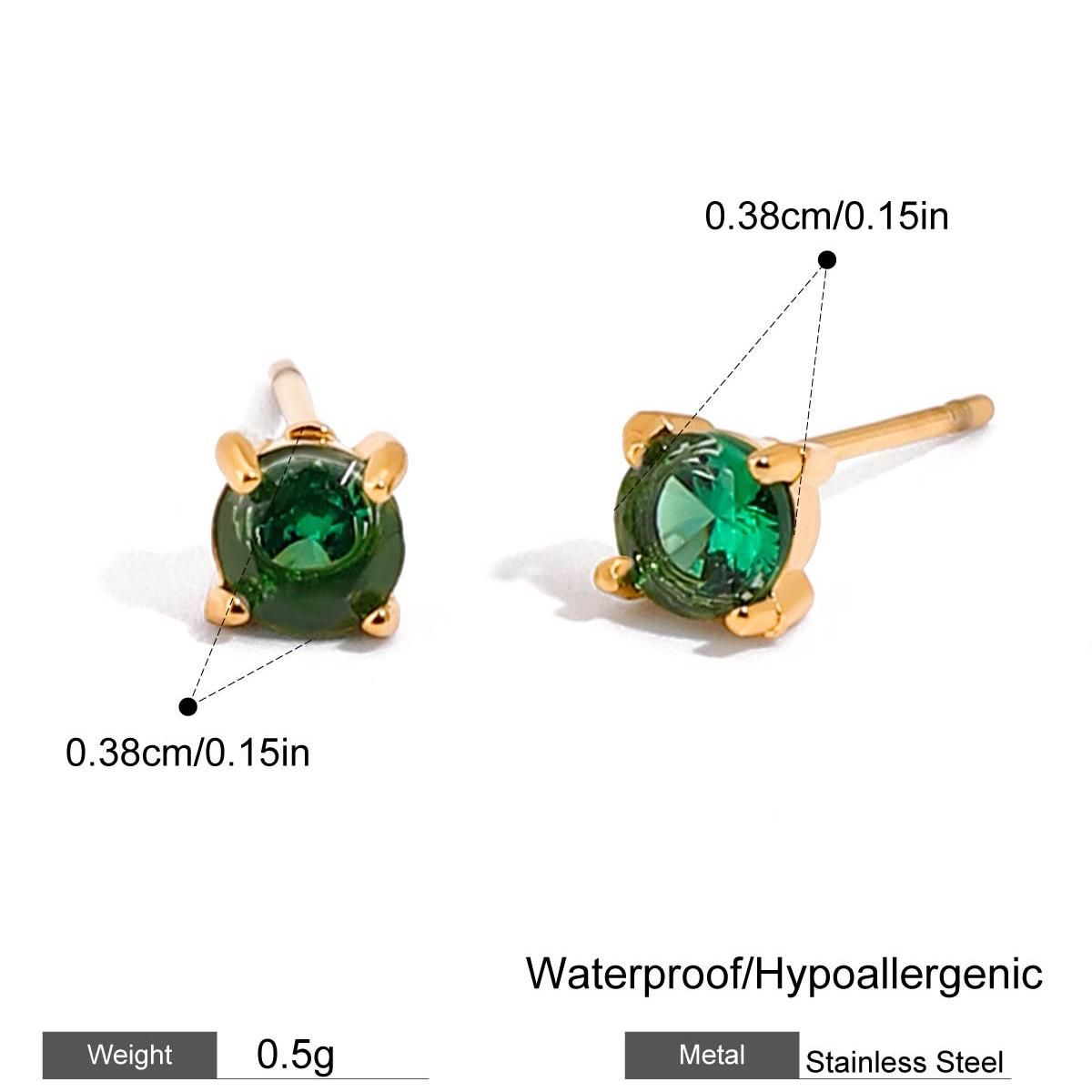 

Exclusive Delicate Bling Cubic Zirconia Three-layer Hollowed-out C-shaped Earrings Fashion Jewelry Waterproof