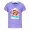New Nastya Tshirt for Children Cartoon Printed T Shirts Baby Girls Short Sleeves Tops Kids 2026 Summer Clothing Boys Streetwear