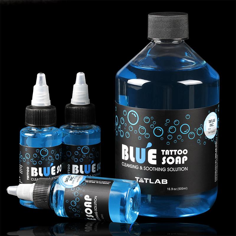 500ml Blue Algae Tattoo Cleaning Liquid - Large Bottle, Imported from USA