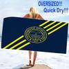 Fenerbahçe Logo Print Beach Towel, Large Soft Quick Dry Towel for Beach Camping Swimming