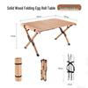 Portable Wooden Roll-Up Camping Table