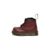 Dr. Martens 1460 Leather Round Toe Lace-Up High-Top Shoes Baby Shoes Cherry-Red 15933602