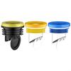 Toilet Flange Wax Ring with Backflow Prevention Valve, Toilet Leak-Proof Rubber Seal Drain Pipe Sealing Ring, Toilet Flange Sealing Ring Check