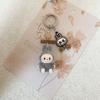 Doll Vinyl Sitting Cute Baby Mobile Phone Pendant Keychain Handmade DIY Car Pendant