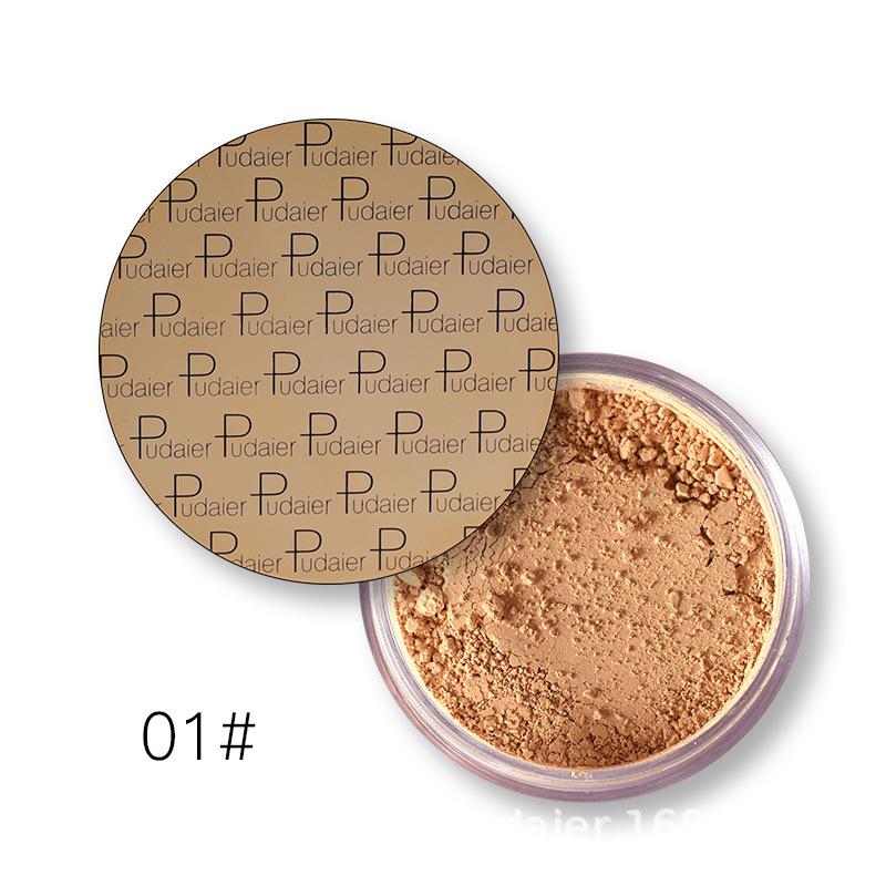 Pudaier maquillage poudre libre nacrée mate mettant en évidence la poudre correcteur fixant la poudre de miel