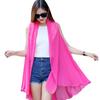 Women's Versatile Chiffon Shawl: Sleeveless, Sun Protection, All-Match Summer Cardigan and Beach Cover-Up