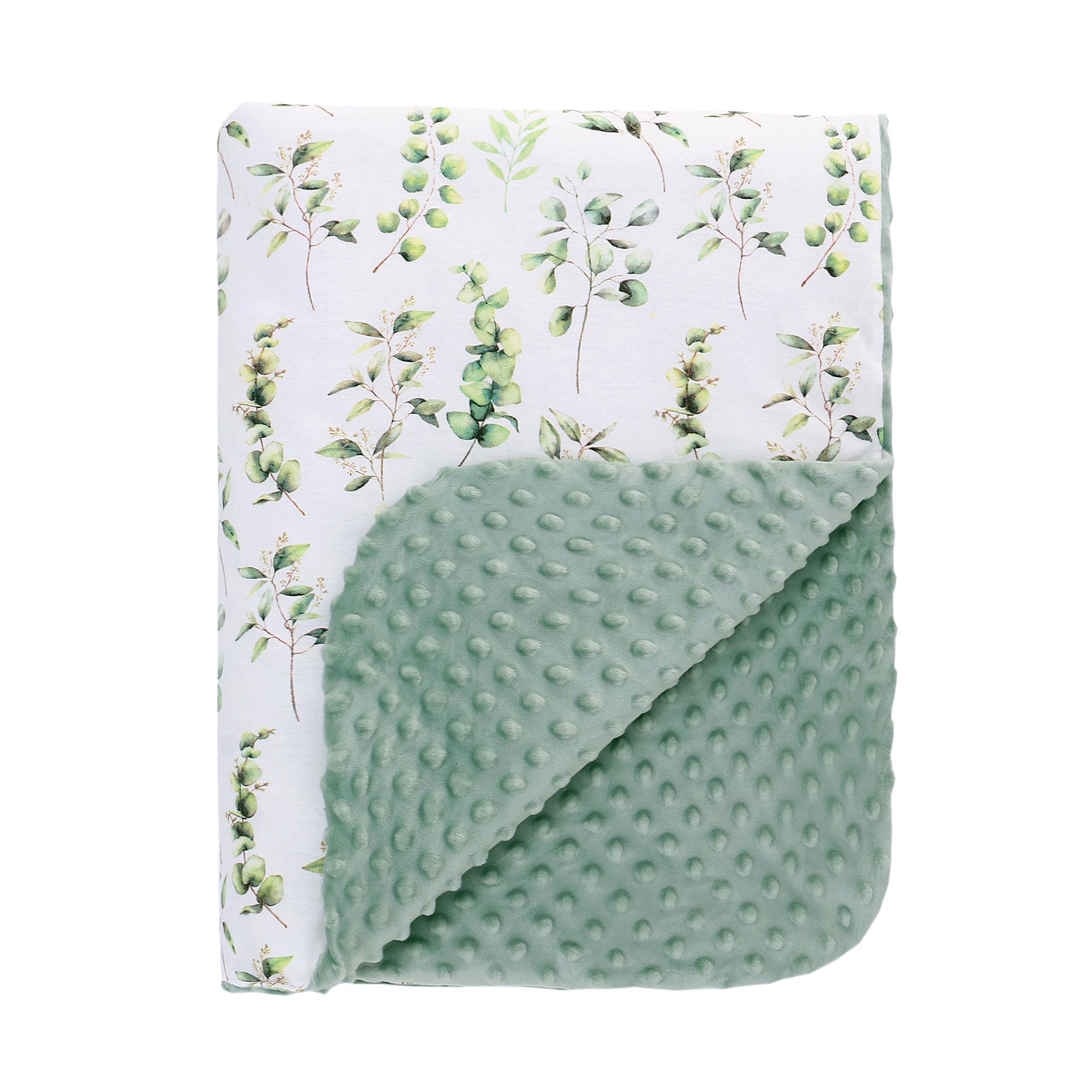 

Детское одеяло Cross-Border, утолщенное одеяло для новорожденных, успокаивающее фланелевое одеяло Doudou 75*100CM зелёный