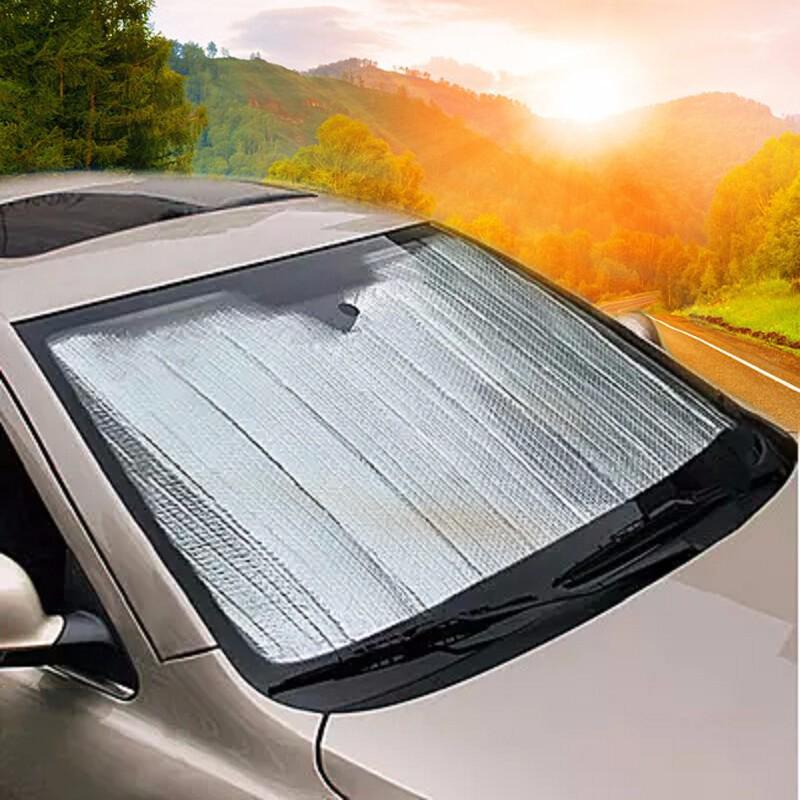 Car Front Sunshade - Aluminum Film, 130x60cm, Summer UV Protection