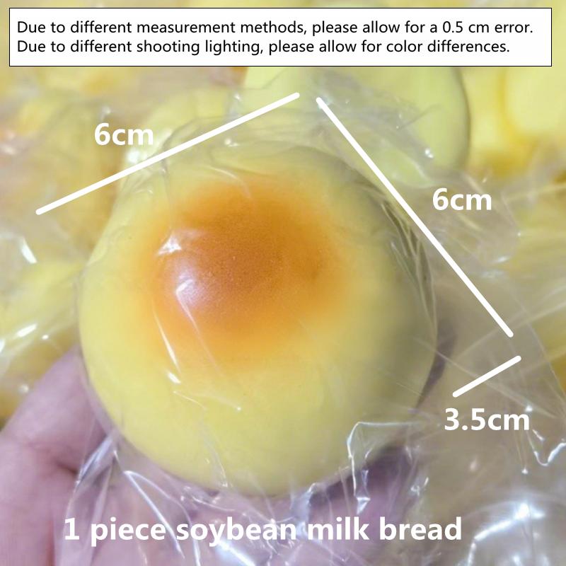 Squishy Simulated Cheese Bread Squeeze Toy Stress Relief Slow Rising Sensory Fidget Toys for Anxiety ADHD Autism for Kids Adults