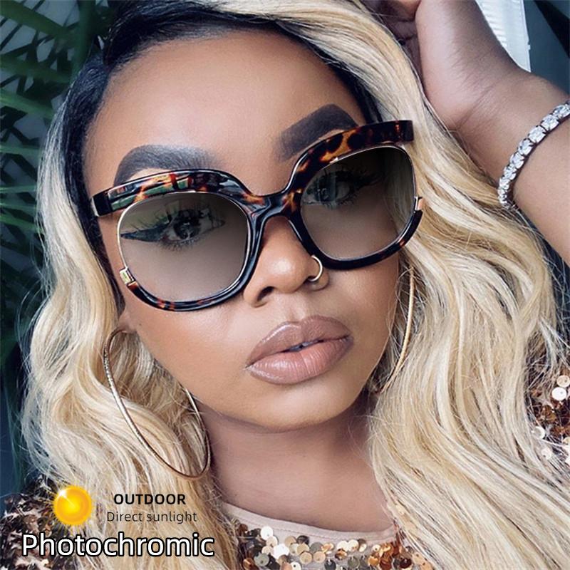 Leopard Print Red Oversized Square Reading Glasses Women Anti Blue Light  Fashion Computer Eyeglasses Frame Vision Distance