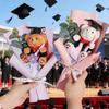 Graduation Crochet Flower Bouquet Artificial Flower Decorations Graduation Gifts for Students Teachers Teachers' Day Gifts