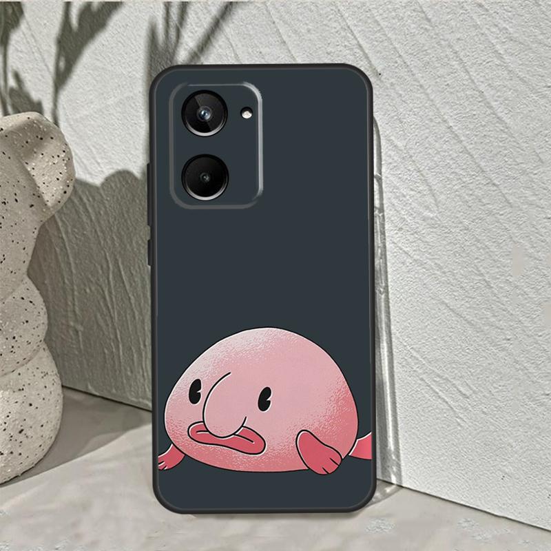 Cartoon Blobfish For Realme 15 14 10 11 12 13 Pro Plus C65 C67 C75 C63 C61 C55 C51 C53 C35 GT6 GT7 Pro Case