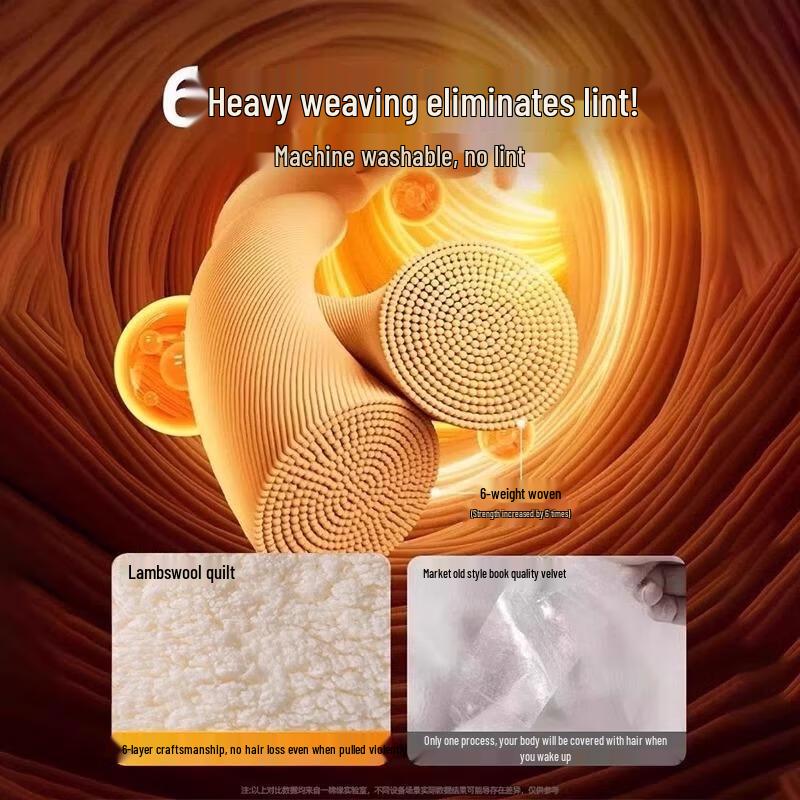 HANDUNYOU Thick Warm Milk Velvet Blanket