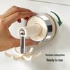 Six-Claw Rotating Suction Cup Wall Hooks: No-Drill Storage for Kitchen & Bathroom.