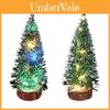 Small Cedar Christmas Tree With Vibrant Led Lights Charming Tabletop Xmas Decoration