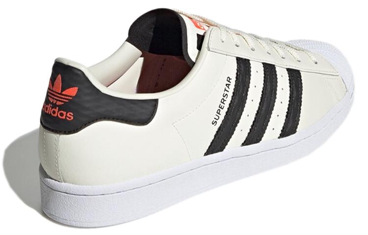 Adidas Originals Superstar Shoes 'White Black Orange' FU9530