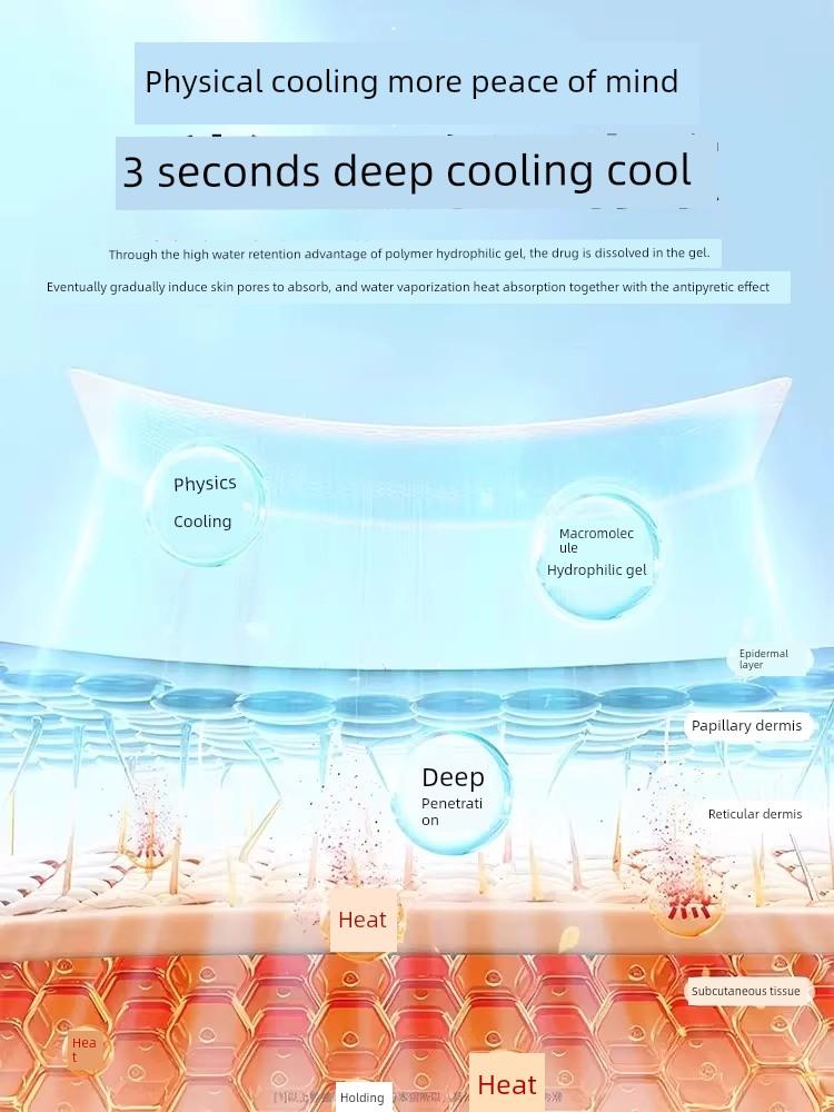 Cooling Plaster Cooling Gel Sheet Cool Cooling Summer Heat Relief Handy Gadget Cooling Mobile Phone Heat Radiating Phone Screen Protector Summer Ice