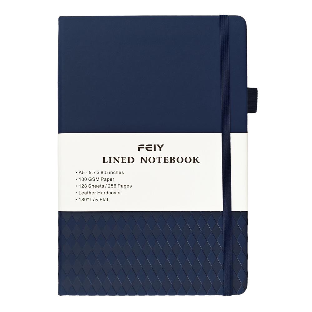 Custom Logo A5/A6 Thick Lined Notebook - High-Value Simple Diary