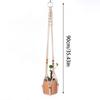 Cestas hechas a mano para colgar plantas, cuerda de elevación anudada, decoración colgante, macetas, soporte de macramé