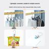 Stainless Steel Multi-Functional Clips with Hooks for Drying, Clothing, and Snack Bags