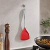 Silicone Spatula with Stainless Handle, Hanging Kitchen Utensil for Cooking and Baking