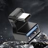100W Type-C OTG Adapter 4K 60Hz Resolution 10Gbps High Speed Data Transfer U Shape 180 Degree Angled Type-C To USB 3.1 Extension Adapter