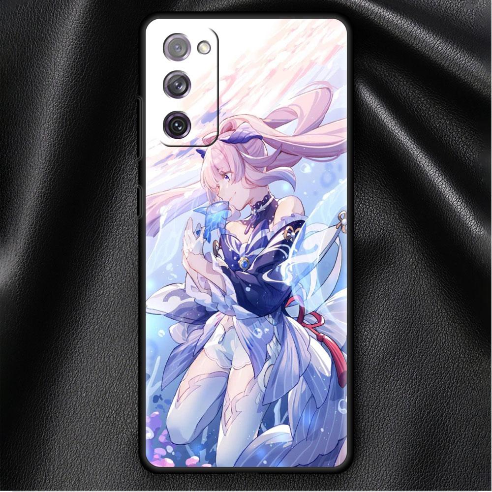 

Чехол для Samsung Galaxy S20 FE S22 Ultra S21 Plus Роскошный мягкий чехол для телефона S10 S9 S8 S10e S7 Силиконовый чехол для девушки Genshin Impact Samsung S7