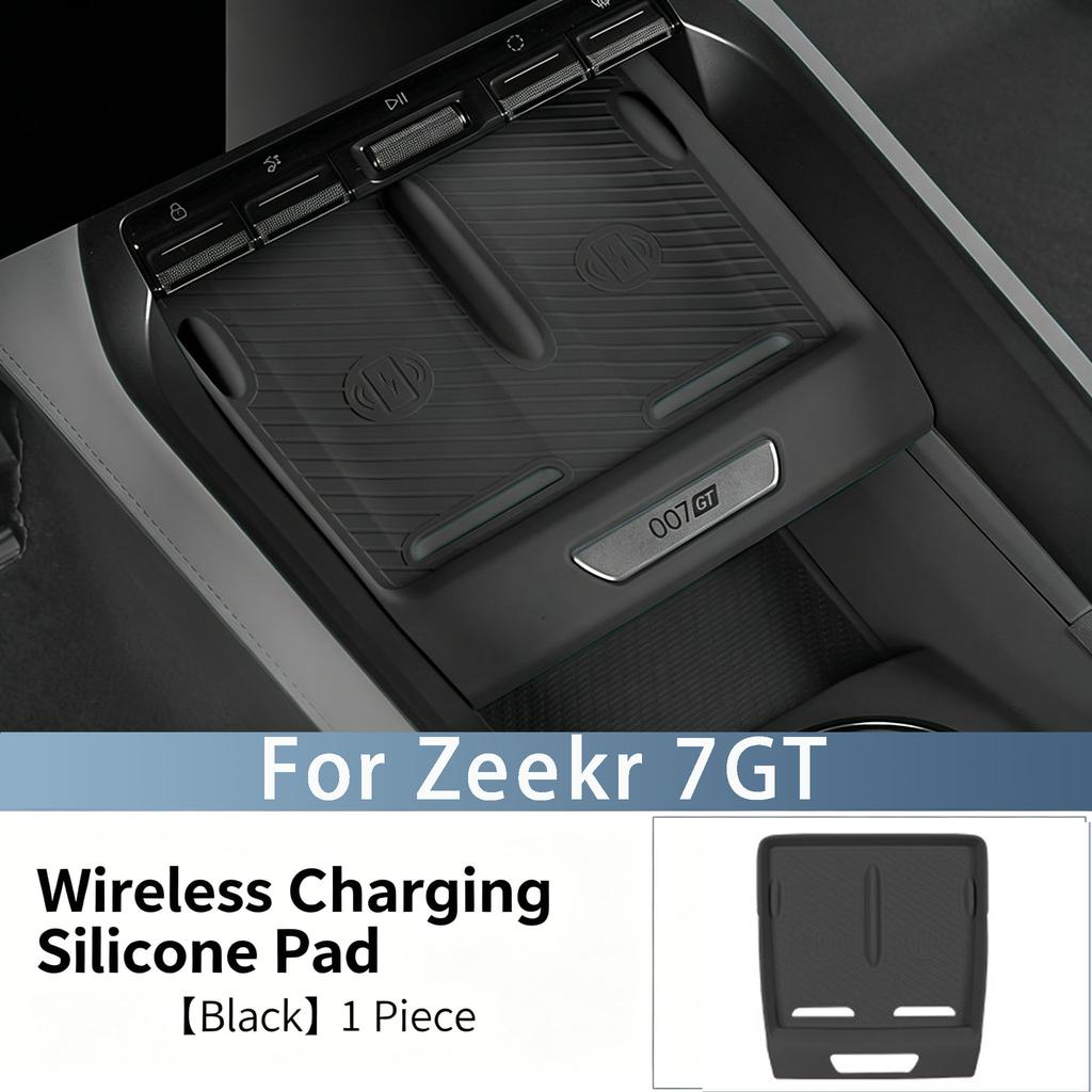For NEW Zeekr 7GT Wireless Charging Pad, Center Console Panel, Floor Mat, Interior Anti-slip Mat, Protective Mat Silicone