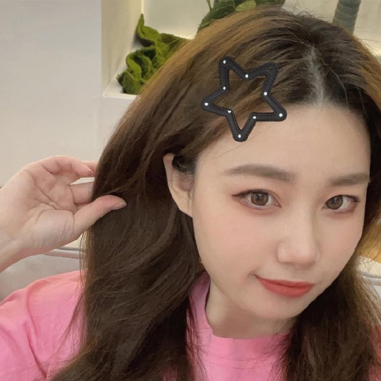 2000s Hair Clip Five-pointed Star Snap Clip Hairpin Teens Girl Hairstyling Tool