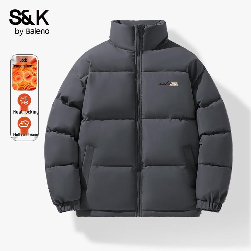 Baleno Men's Stand-Collar Padded Winter Jacket