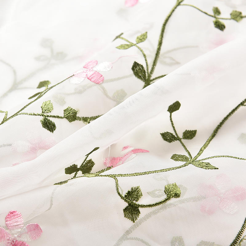 1 Pezzo Tenda a Rullo Sollevabile con Ricamo per Finestra Cucina Bagno