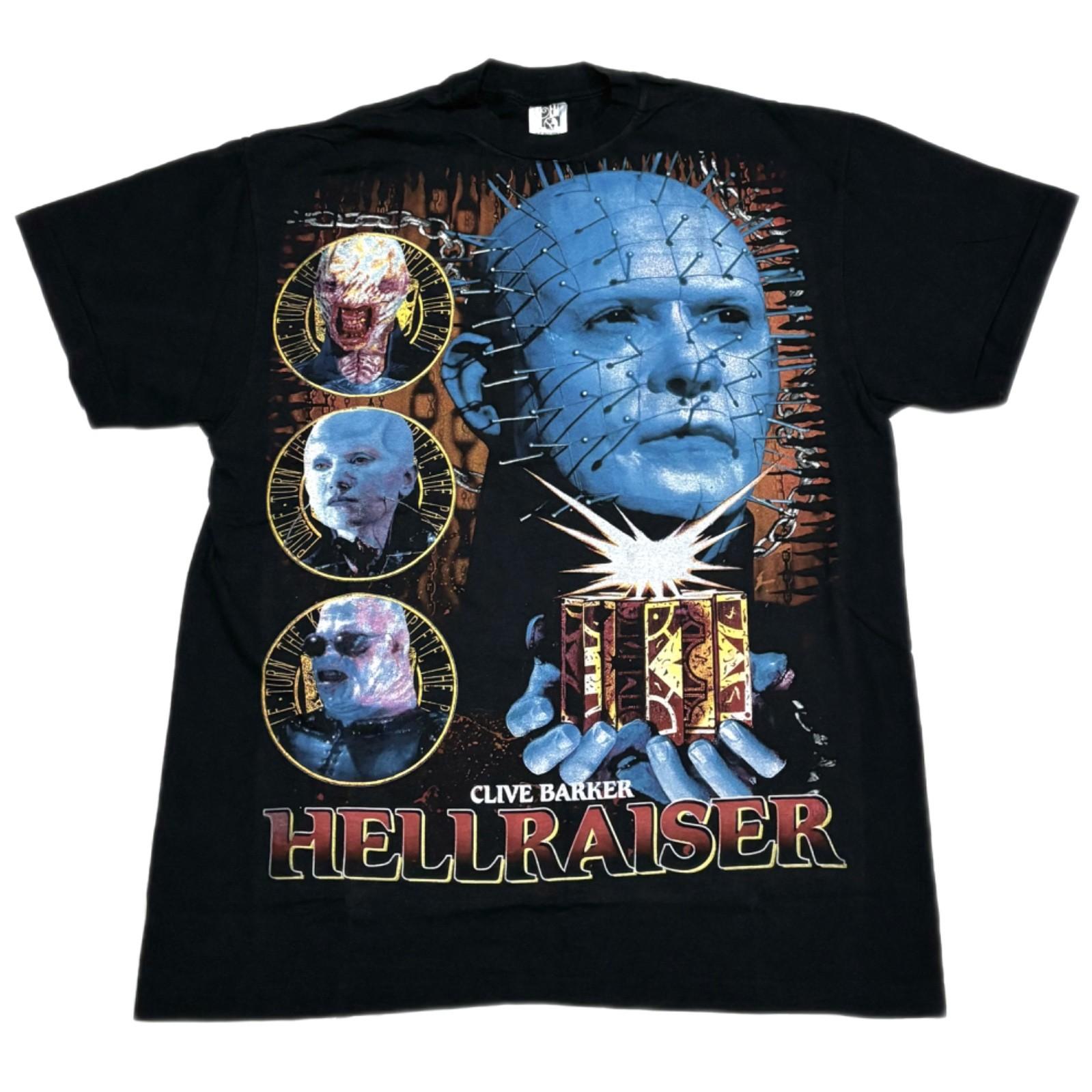 Vintage Hellraiser Pinhead Horror 90s Movie Film Prince 1987 XL T-Shirt REPRINT L