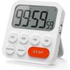 Digital Magnetic Stopwatch Timer With Clock, Magnet, 3-level Volume, Lcd Display